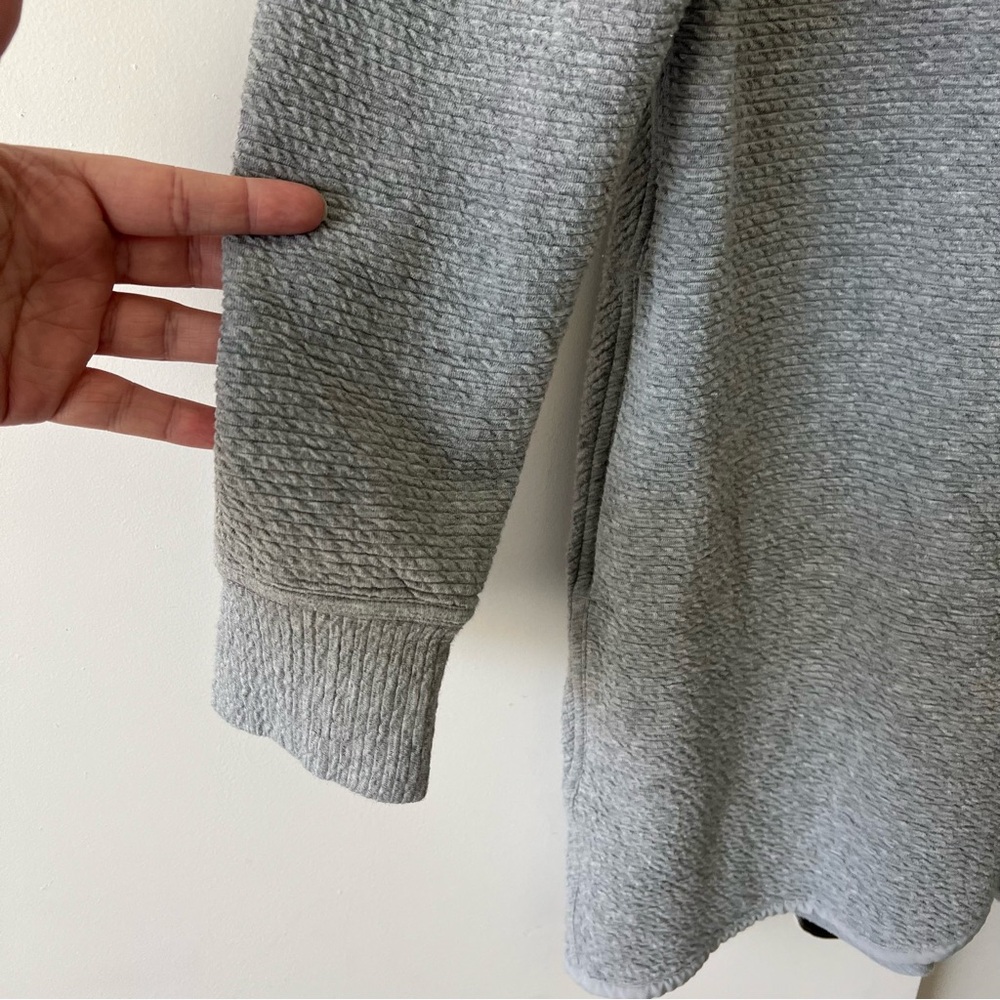 Lululemon On Repeat Jacket Full Zip Longline Grey Funnel Neck Size 8 $128 - Picture 8 of 11